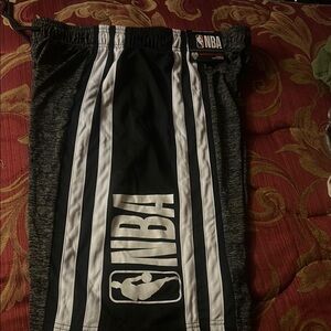 NBA Men’s Black and White Athletic Shorts